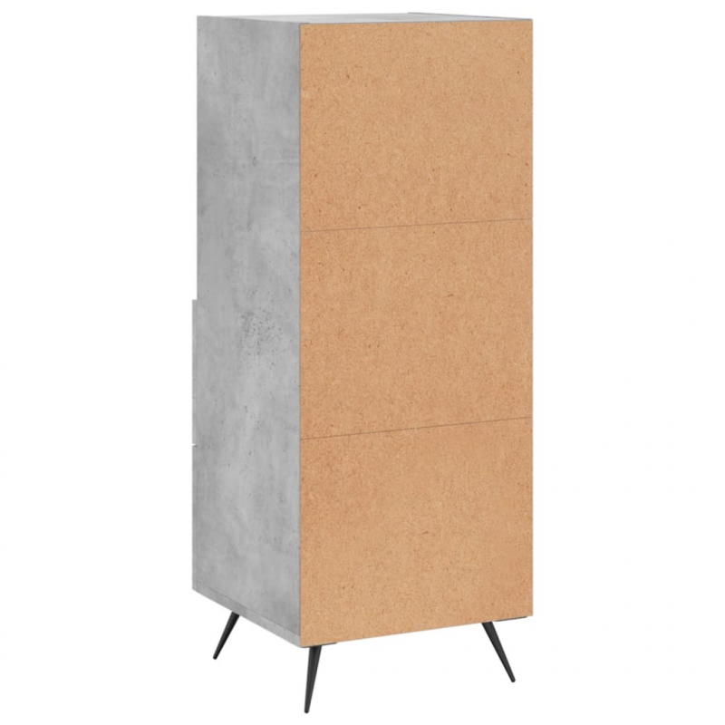 Sideboard Betongrau 34,5x34x90 cm Holzwerkstoff