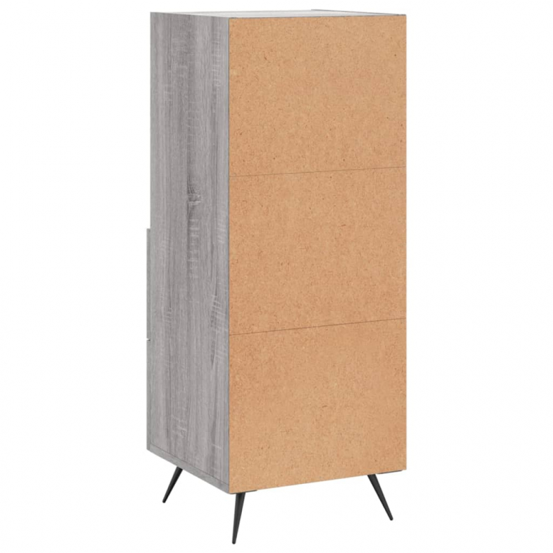 Sideboard Grau Sonoma 34,5x34x90 cm Holzwerkstoff