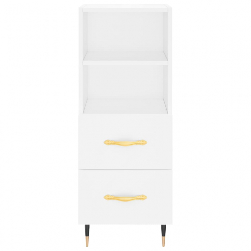 Sideboard Weiß 34,5x34x90 cm Holzwerkstoff