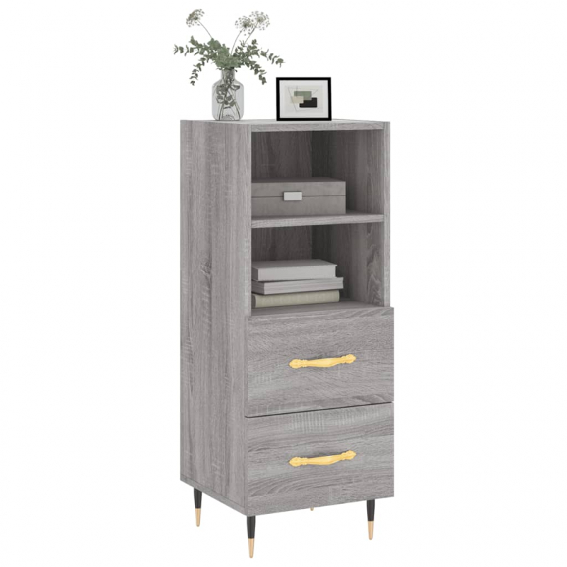 Sideboard Grau Sonoma 34,5x34x90 cm Holzwerkstoff