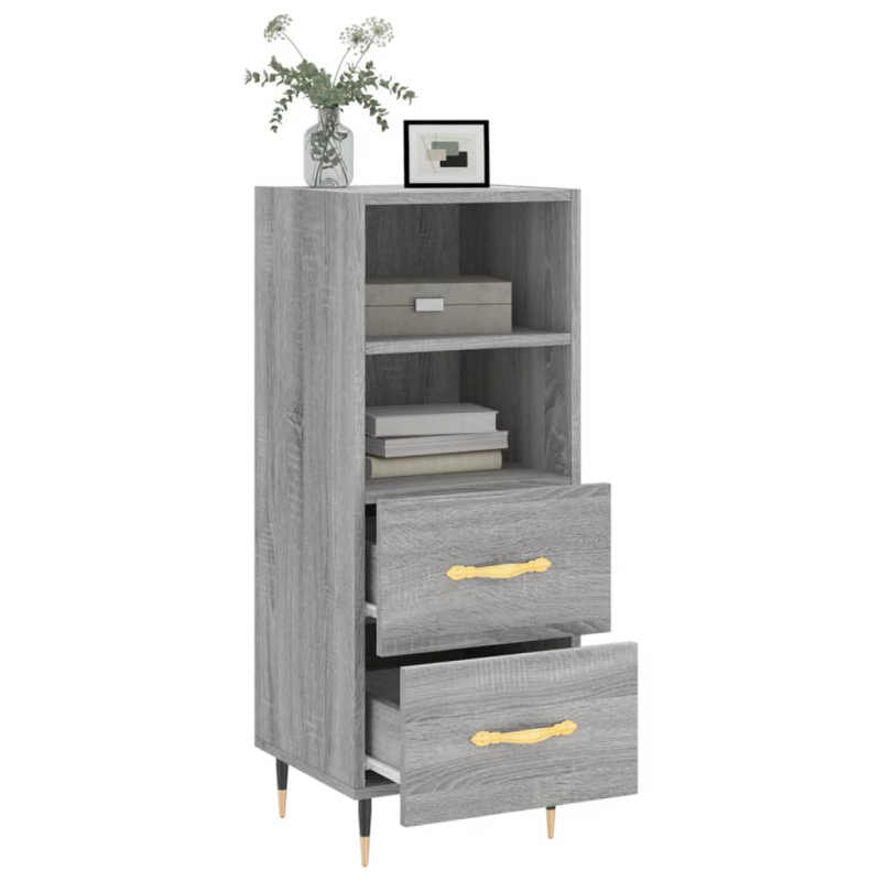 Sideboard Grau Sonoma 34,5x34x90 cm Holzwerkstoff