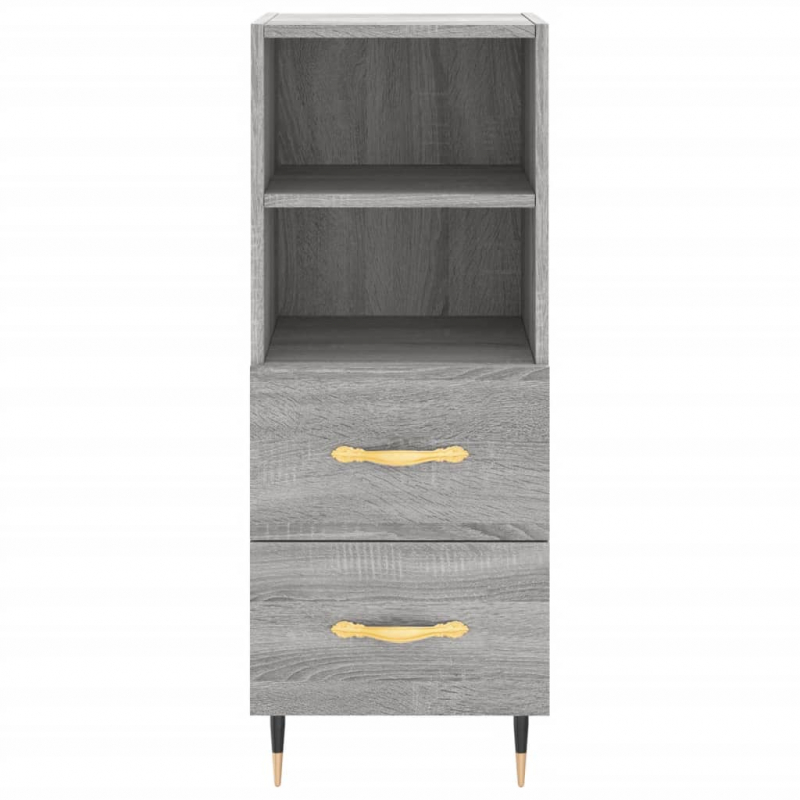 Sideboard Grau Sonoma 34,5x34x90 cm Holzwerkstoff