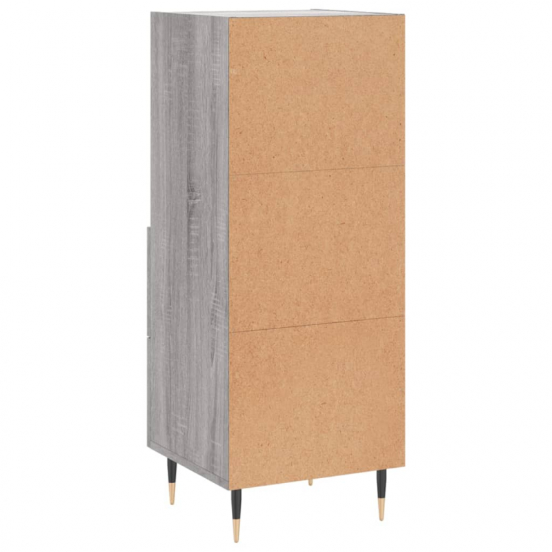 Sideboard Grau Sonoma 34,5x34x90 cm Holzwerkstoff