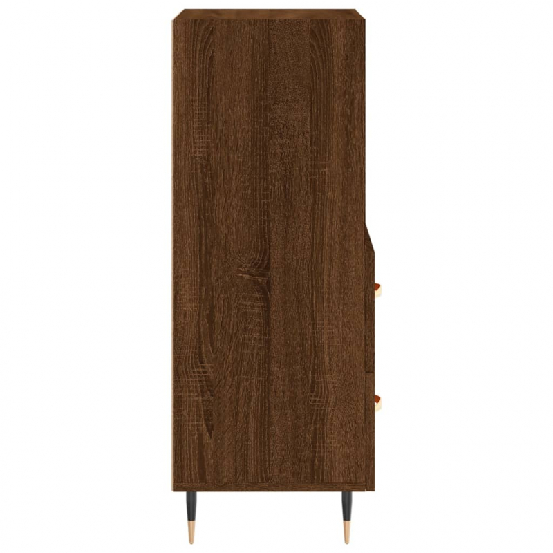 Sideboard Braun Eichen-Optik 34,5x34x90 cm Holzwerkstoff