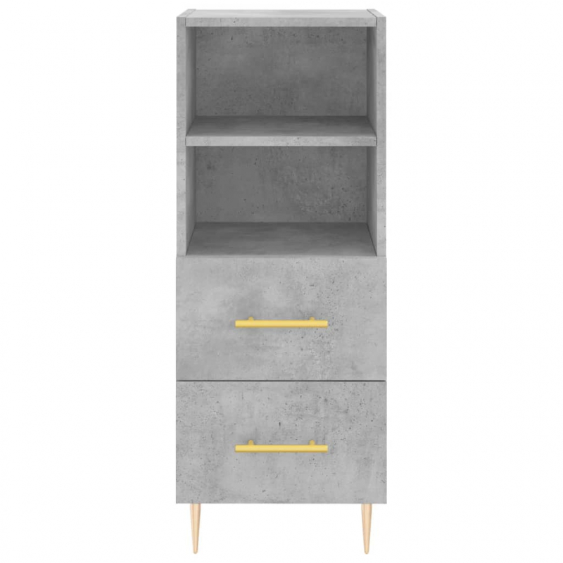 Sideboard Betongrau 34,5x34x90 cm Holzwerkstoff
