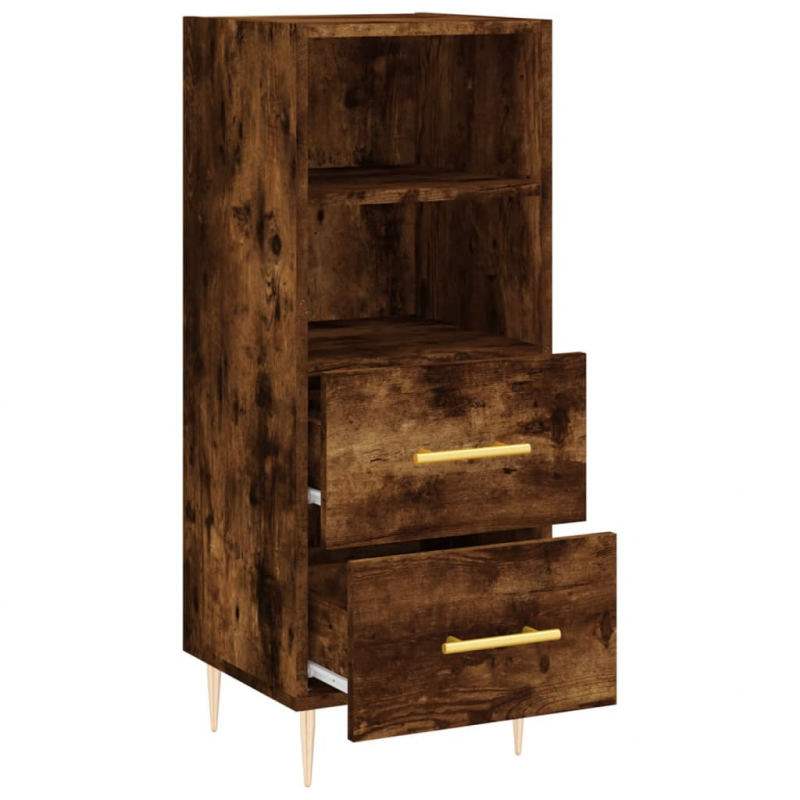 Sideboard Räuchereiche 34,5x34x90 cm Holzwerkstoff