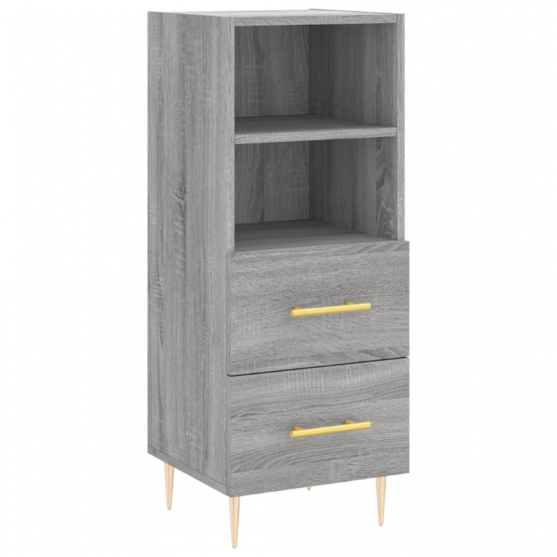 Sideboard Grau Sonoma 34,5x34x90 cm Holzwerkstoff