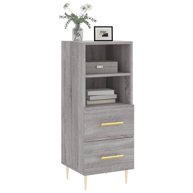 Sideboard Grau Sonoma 34,5x34x90 cm Holzwerkstoff