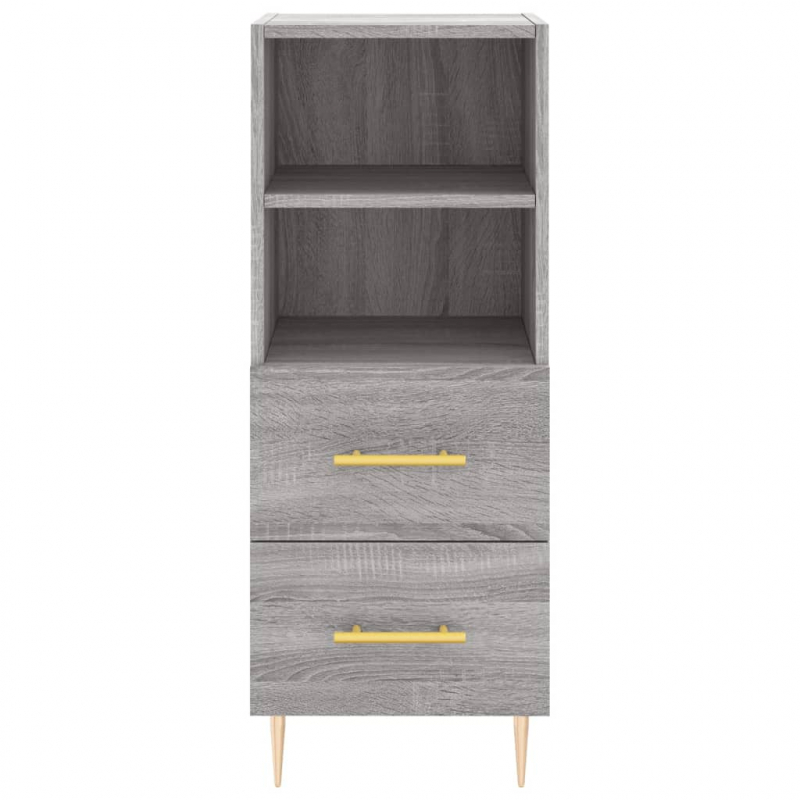 Sideboard Grau Sonoma 34,5x34x90 cm Holzwerkstoff