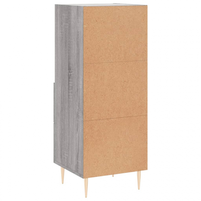 Sideboard Grau Sonoma 34,5x34x90 cm Holzwerkstoff