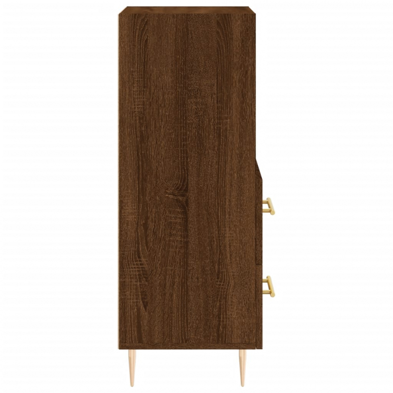 Sideboard Braun Eichen-Optik 34,5x34x90 cm Holzwerkstoff