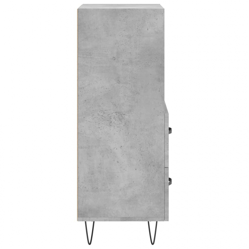 Sideboard Betongrau 34,5x34x90 cm Holzwerkstoff