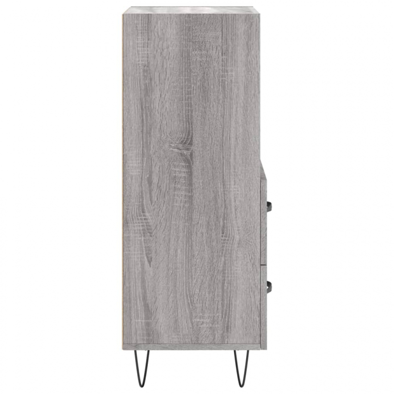 Sideboard Grau Sonoma 34,5x34x90 cm Holzwerkstoff