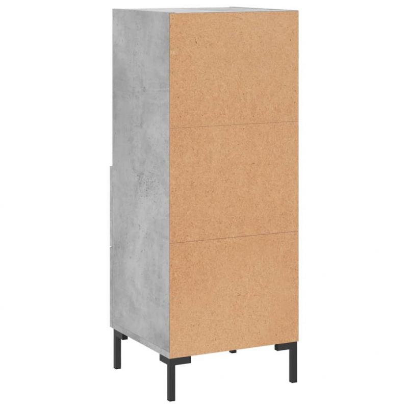 Sideboard Betongrau 34,5x34x90 cm Holzwerkstoff