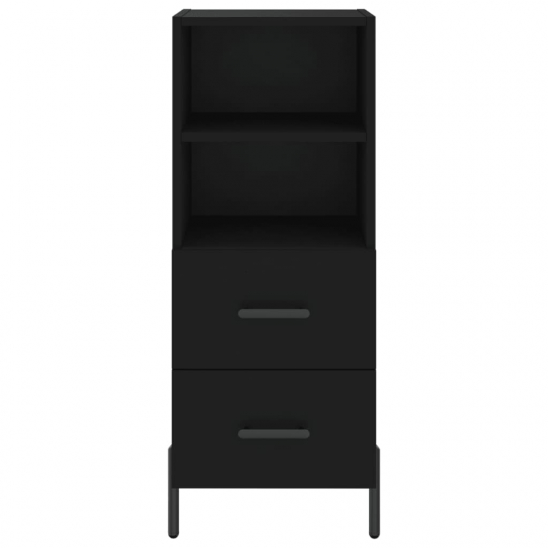 Sideboard Schwarz 34,5x34x90 cm Holzwerkstoff