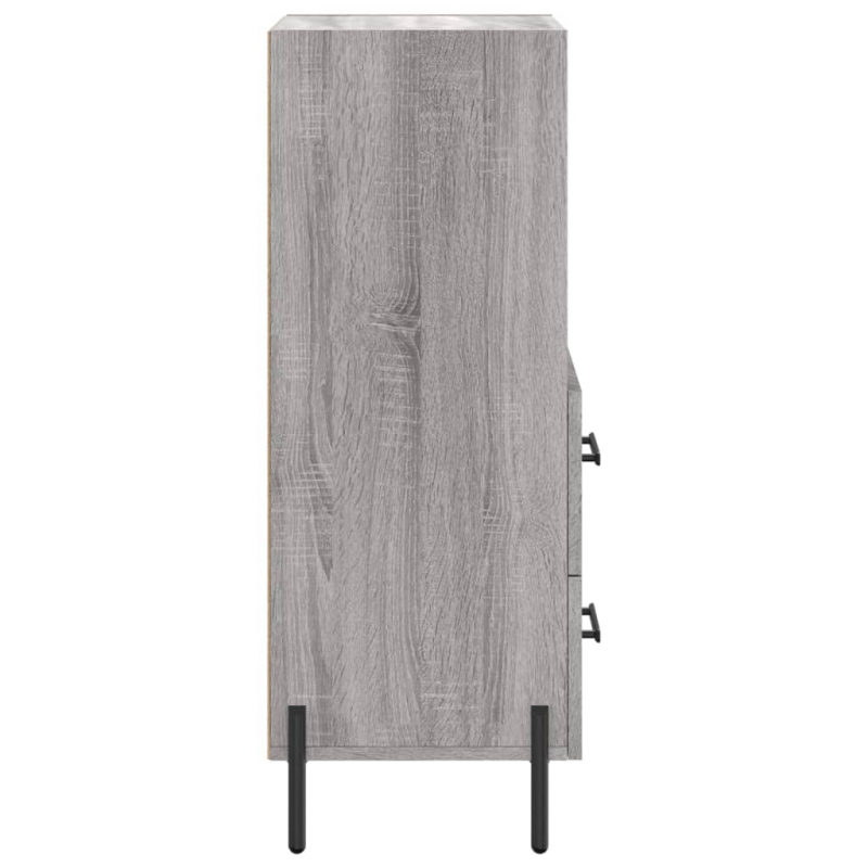 Sideboard Grau Sonoma 34,5x34x90 cm Holzwerkstoff