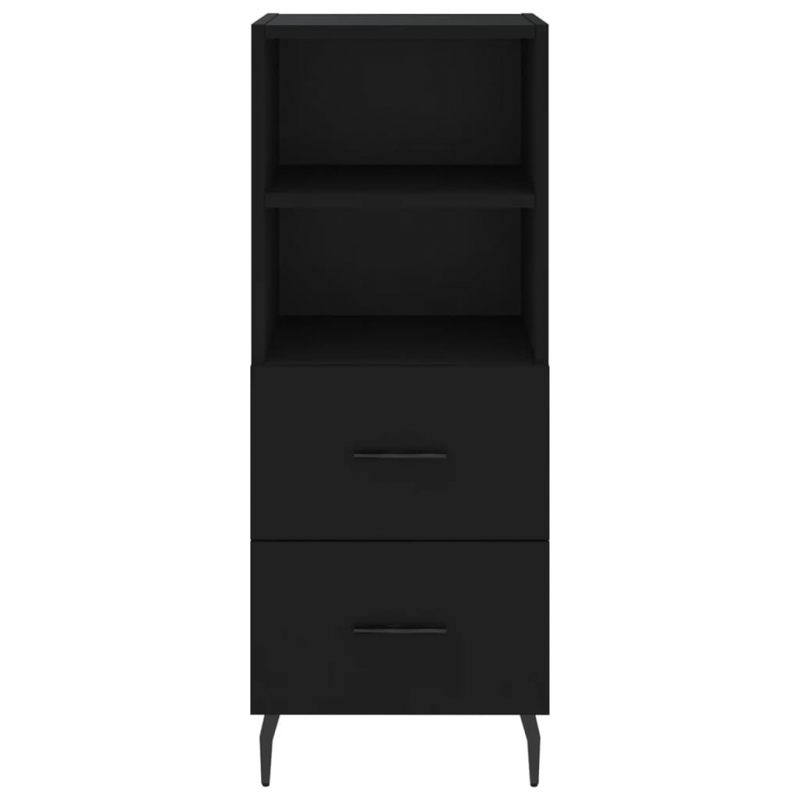 Sideboard Schwarz 34,5x34x90 cm Holzwerkstoff