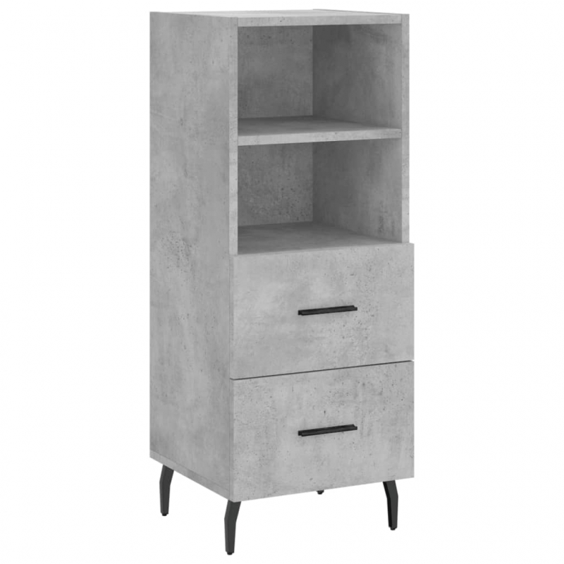 Sideboard Betongrau 34,5x34x90 cm Holzwerkstoff