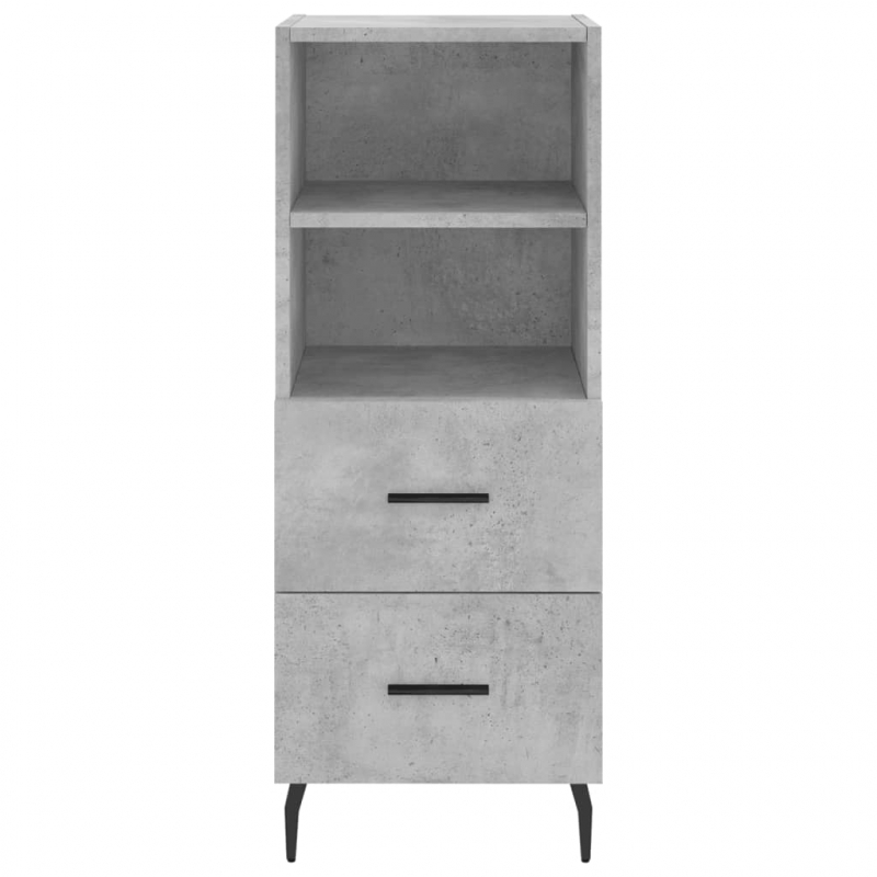 Sideboard Betongrau 34,5x34x90 cm Holzwerkstoff