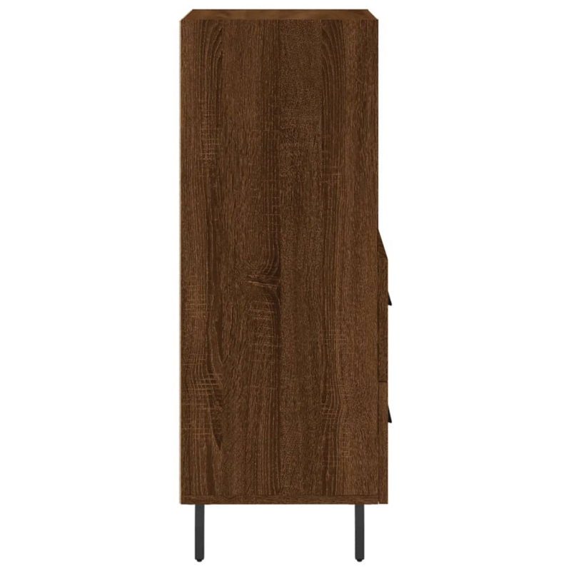 Sideboard Braun Eichen-Optik 34,5x34x90 cm Holzwerkstoff