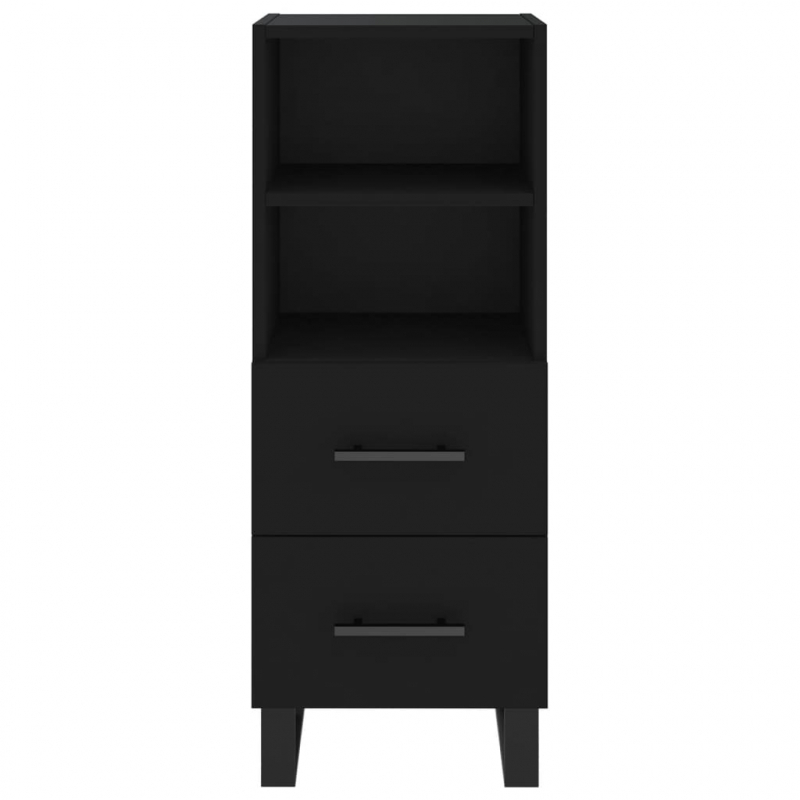 Sideboard Schwarz 34,5x34x90 cm Holzwerkstoff