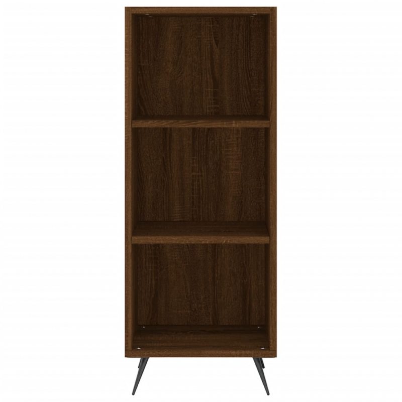Regalschrank Braun Eichen-Optik 34,5x32,5x90 cm Holzwerkstoff