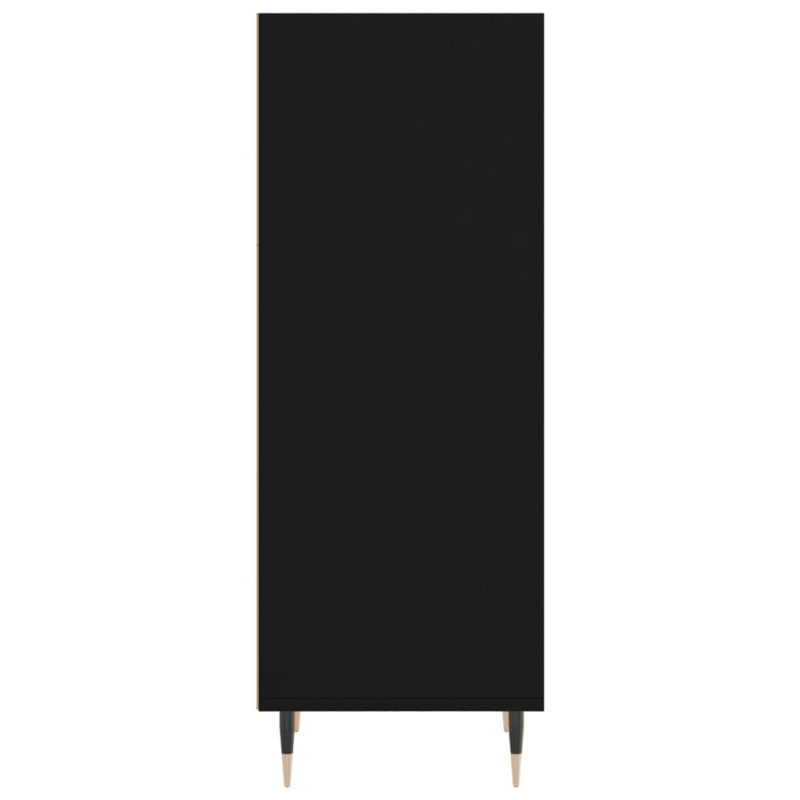 Sideboard Schwarz 34,5x32,5x90 cm Holzwerkstoff