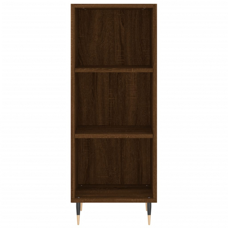 Sideboard Braun Eichen-Optik 34,5x32,5x90 cm Holzwerkstoff