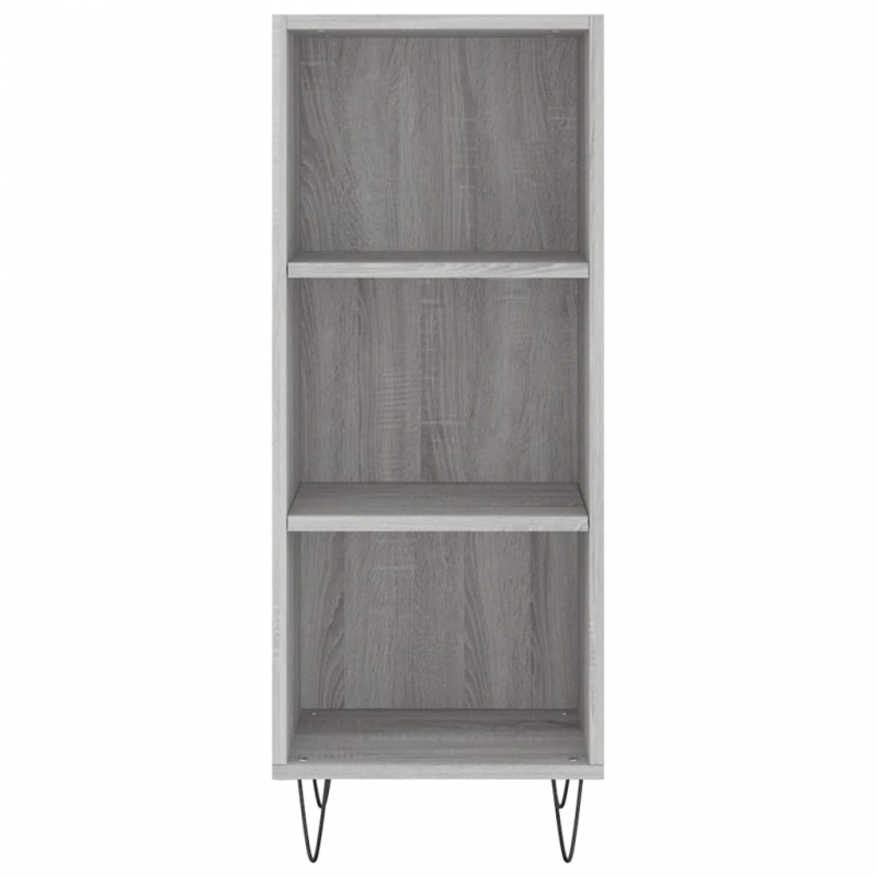 Sideboard Grau Sonoma 34,5x32,5x90 cm Holzwerkstoff