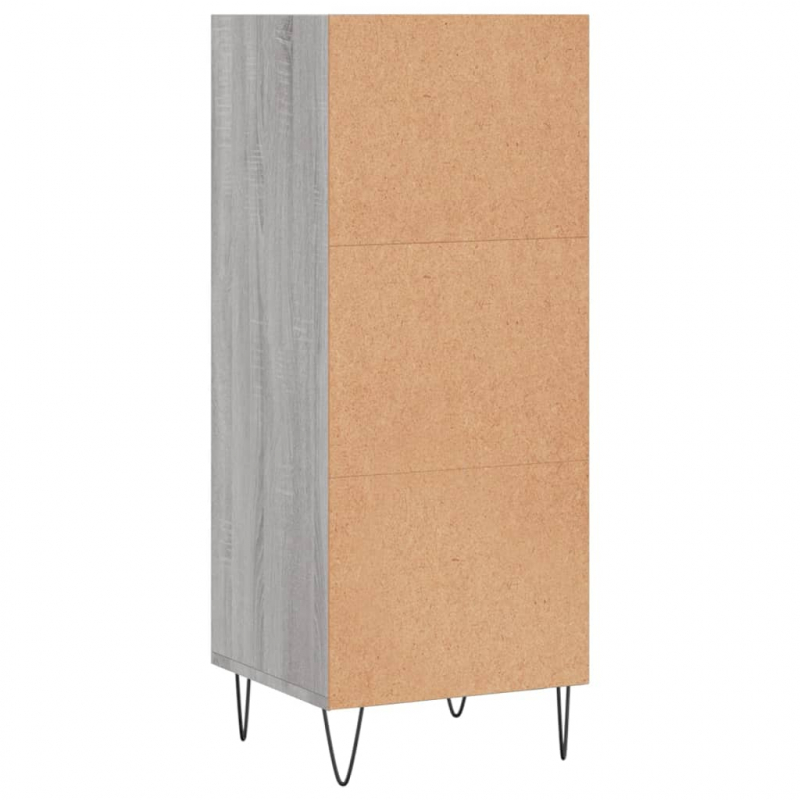 Sideboard Grau Sonoma 34,5x32,5x90 cm Holzwerkstoff