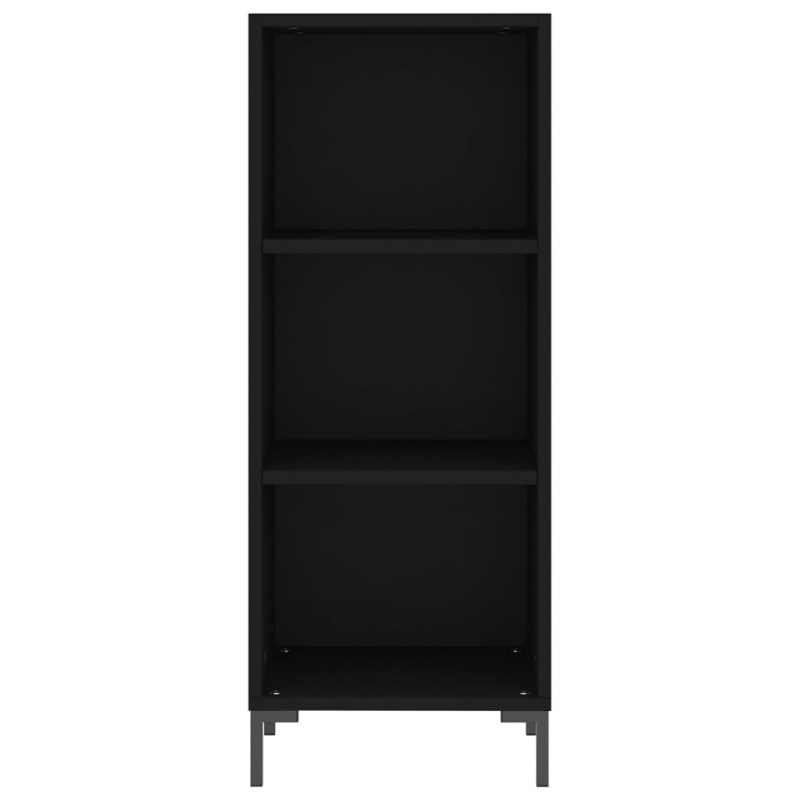 Sideboard Schwarz 34,5x32,5x90 cm Holzwerkstoff