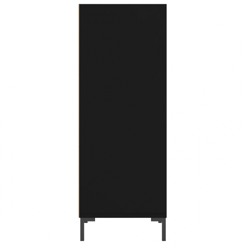 Sideboard Schwarz 34,5x32,5x90 cm Holzwerkstoff