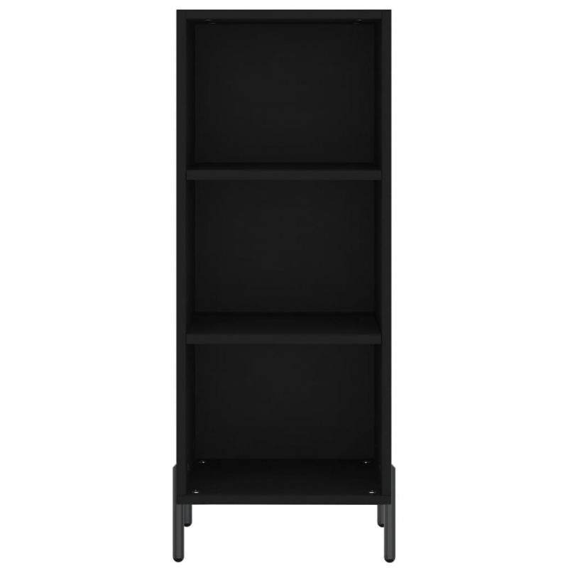 Sideboard Schwarz 34,5x32,5x90 cm Holzwerkstoff