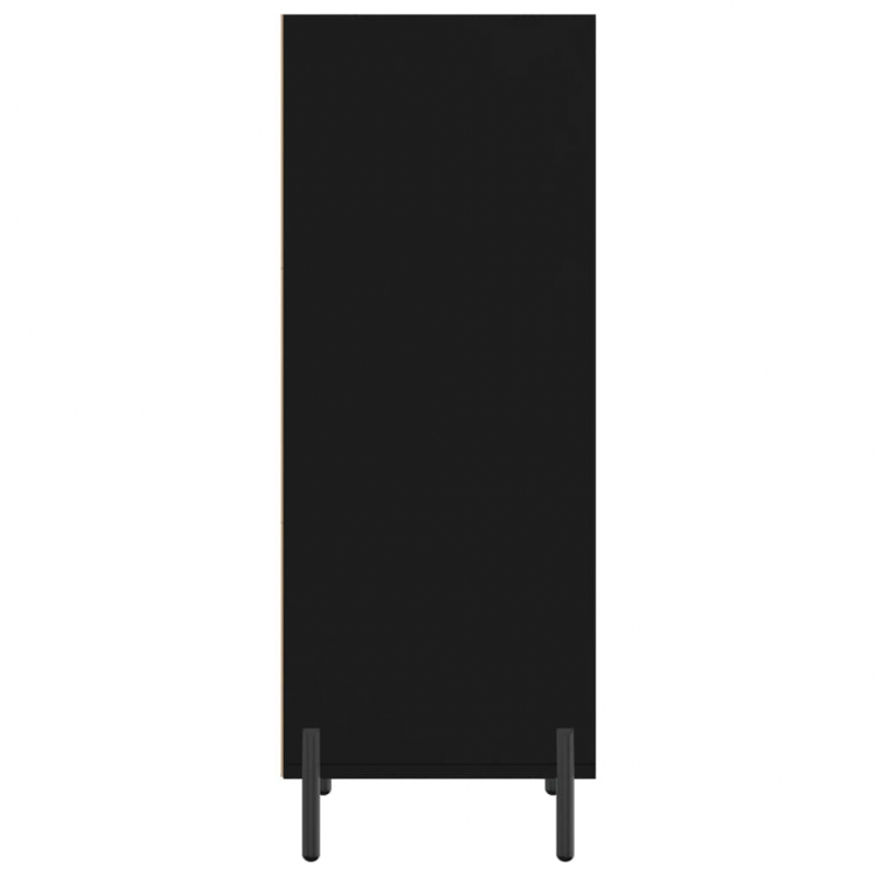Sideboard Schwarz 34,5x32,5x90 cm Holzwerkstoff