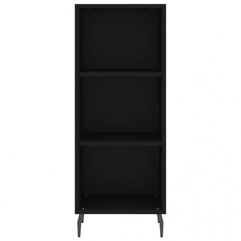 Sideboard Schwarz 34,5x32,5x90 cm Holzwerkstoff