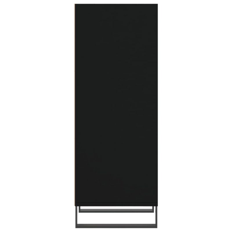 Sideboard Schwarz 34,5x32,5x90 cm Holzwerkstoff