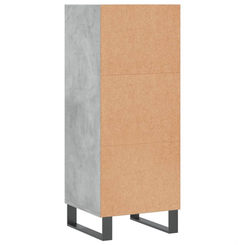 Sideboard Betongrau 34,5x32,5x90 cm Holzwerkstoff