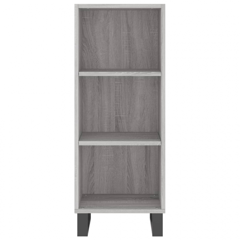 Sideboard Grau Sonoma 34,5x32,5x90 cm Holzwerkstoff