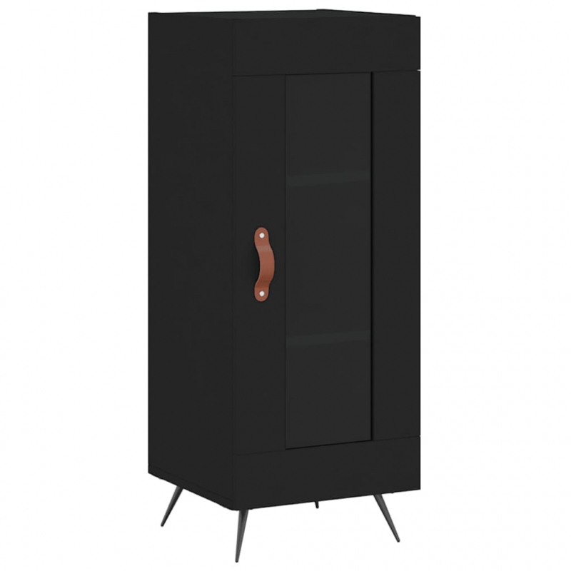 Sideboard Schwarz 34,5x34x90 cm Holzwerkstoff