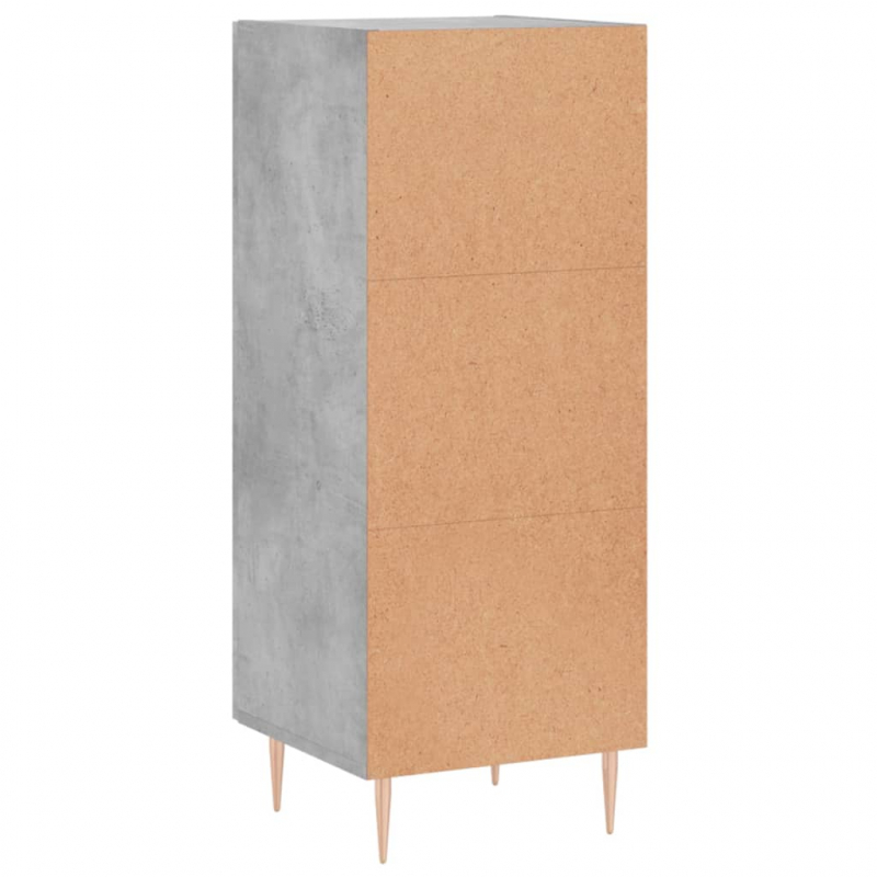 Sideboard Betongrau 34,5x34x90 cm Holzwerkstoff