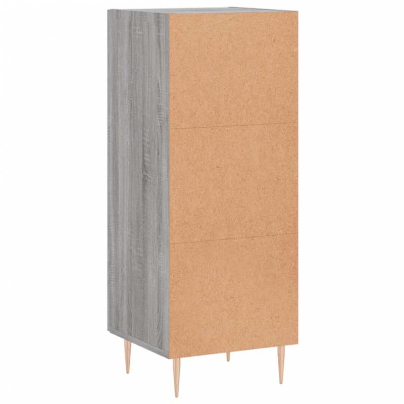 Sideboard Grau Sonoma 34,5x34x90 cm Holzwerkstoff