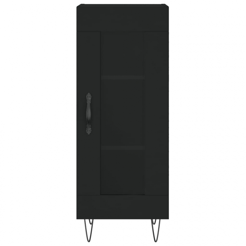 Sideboard Schwarz 34,5x34x90 cm Holzwerkstoff