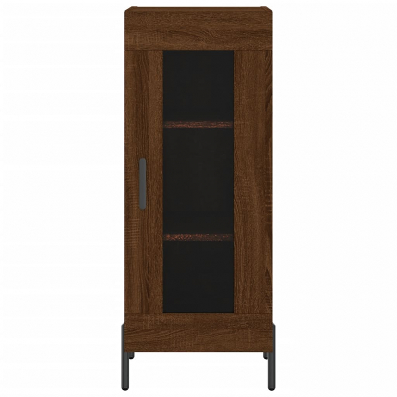 Sideboard Braun Eichen-Optik 34,5x34x90 cm Holzwerkstoff