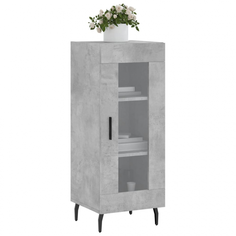 Sideboard Betongrau 34,5x34x90 cm Holzwerkstoff