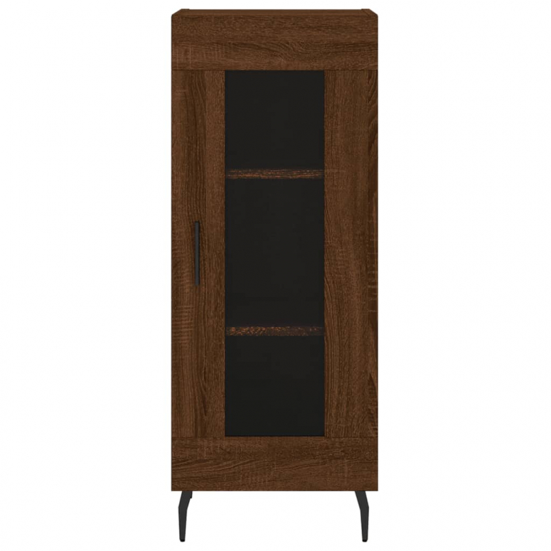 Sideboard Braun Eichen-Optik 34,5x34x90 cm Holzwerkstoff
