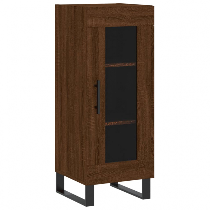 Sideboard Braun Eichen-Optik 34,5x34x90 cm Holzwerkstoff