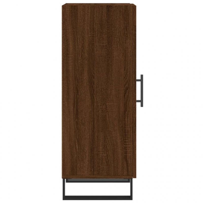 Sideboard Braun Eichen-Optik 34,5x34x90 cm Holzwerkstoff