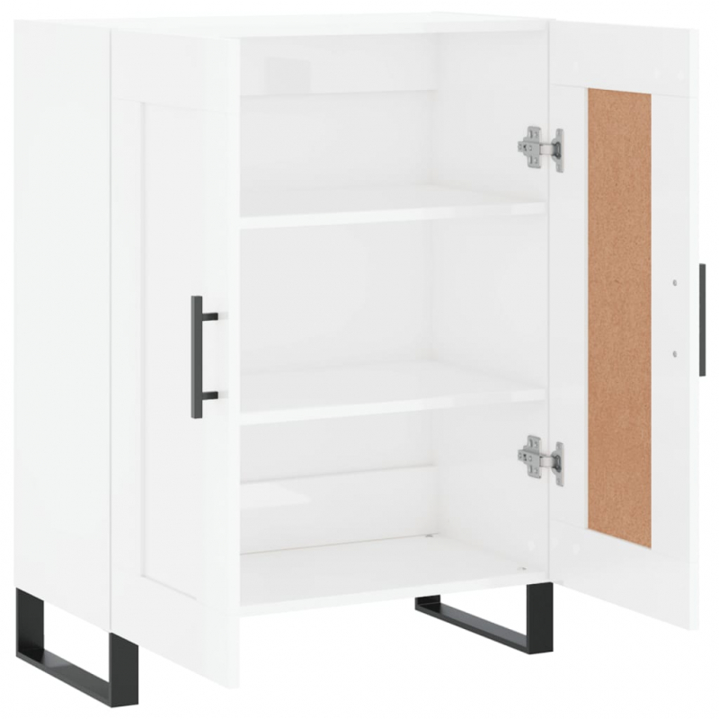 Sideboard Hochglanz-Weiß 69,5x34x90 cm Holzwerkstoff