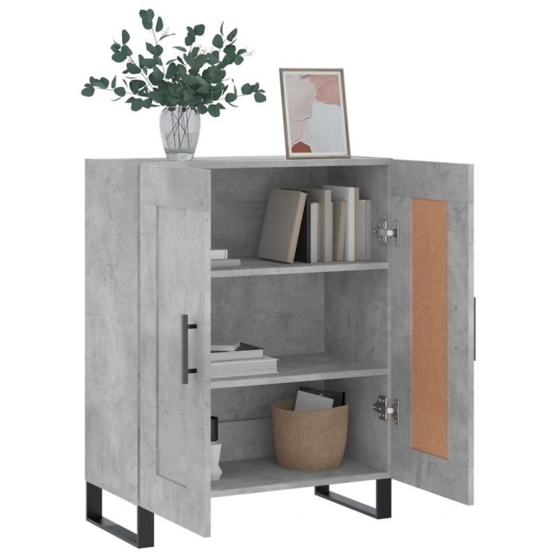 Sideboard Betongrau 69,5x34x90 cm Holzwerkstoff