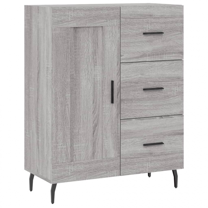 Sideboard Grau Sonoma 69,5x34x90 cm Holzwerkstoff